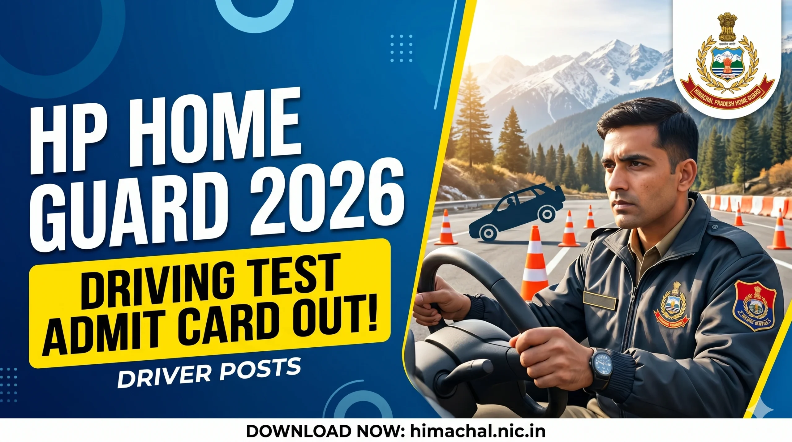 HP Home Guard Driving Test Admit Card 2026